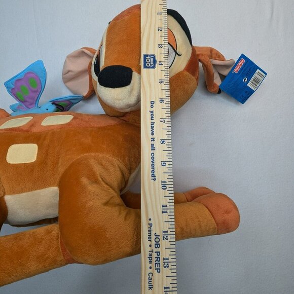NWT Disney Bambi 2001 Plush w/ Butterfly (Mattel/Fisher Price) Large 20" - Picture 12 of 13